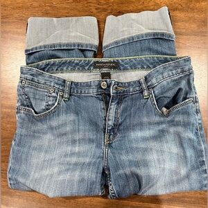 Vintage Banana Republic Light Blue Cuffed Capri Ankle Jeans